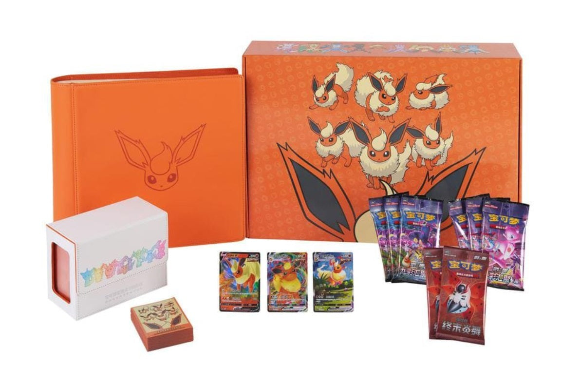 Pokemon Flamara Gift Box Set Kollektion Chinesisch OVP Sealed