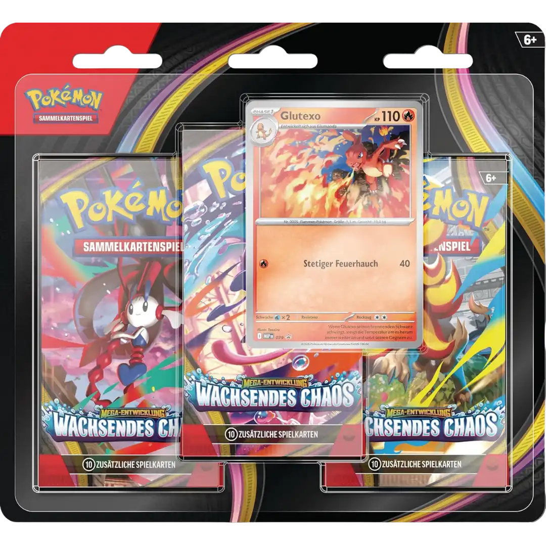 Pokemon Wachsendes Chaos Blister Glutexo Blister - Deutsch