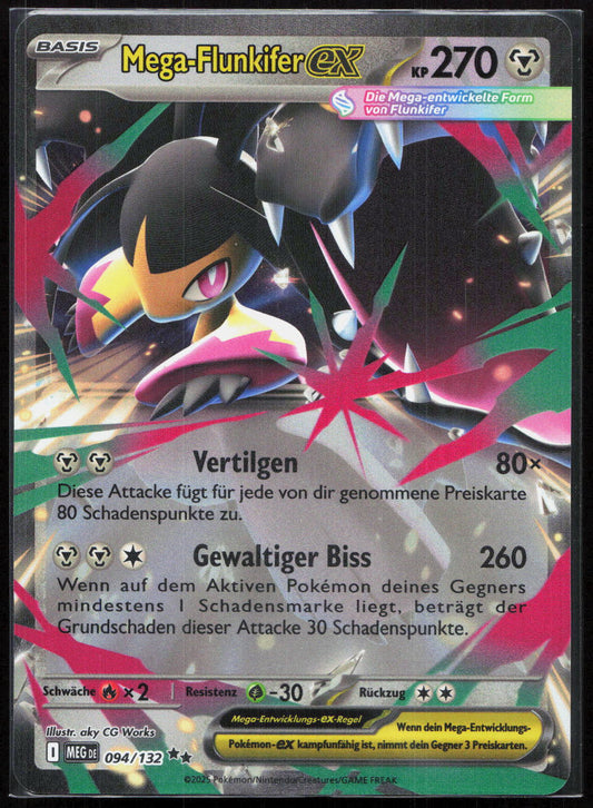 Pokemon TCG Mega-Flunkifer-ex Mega-Entwicklung me 094 NM