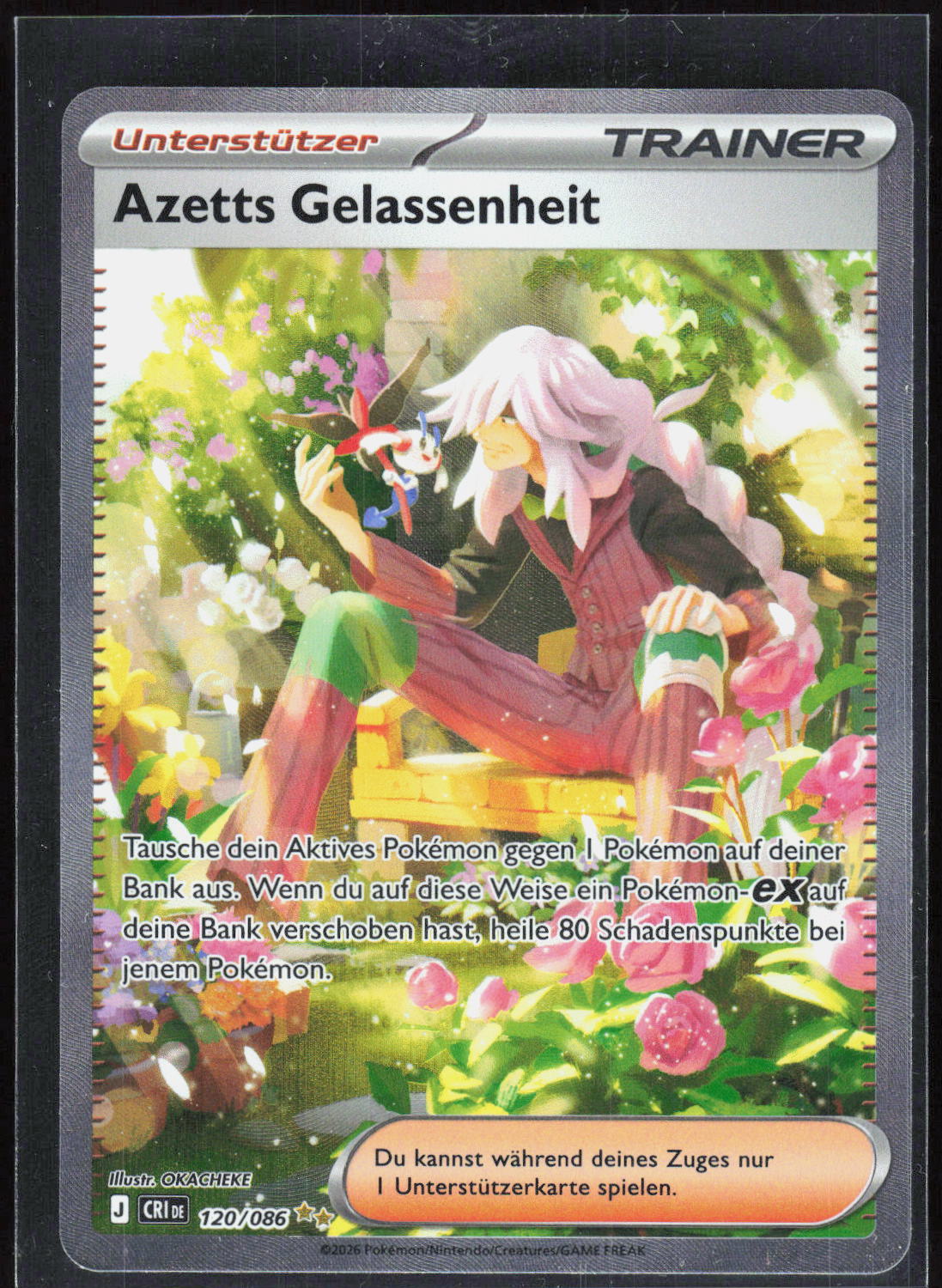 Pokemon Azetts Gelassenheit Wachsendes Chaos 120 NM Selten, Special Illustration