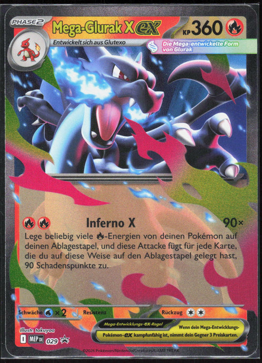 Pokemon TCG Mega-Glurak X-ex MEP Black Star Promos 029 NM Keine