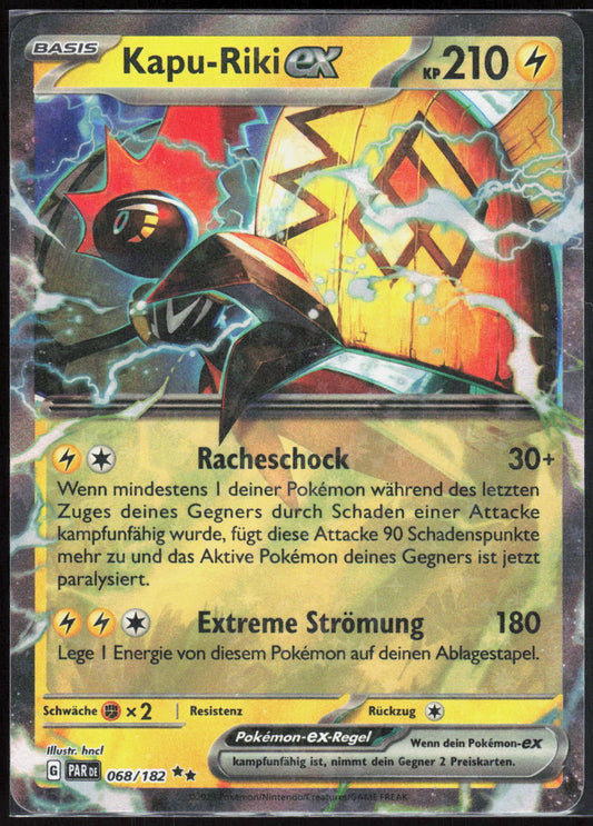 Pokemon TCG Kapu-Riki-ex Paradoxrift 068 NM Doppelselten Holo