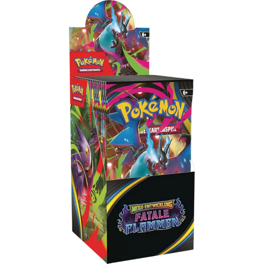 Pokemon Fatale Flammen 18er Booster Box Display Deutsch (ME02)