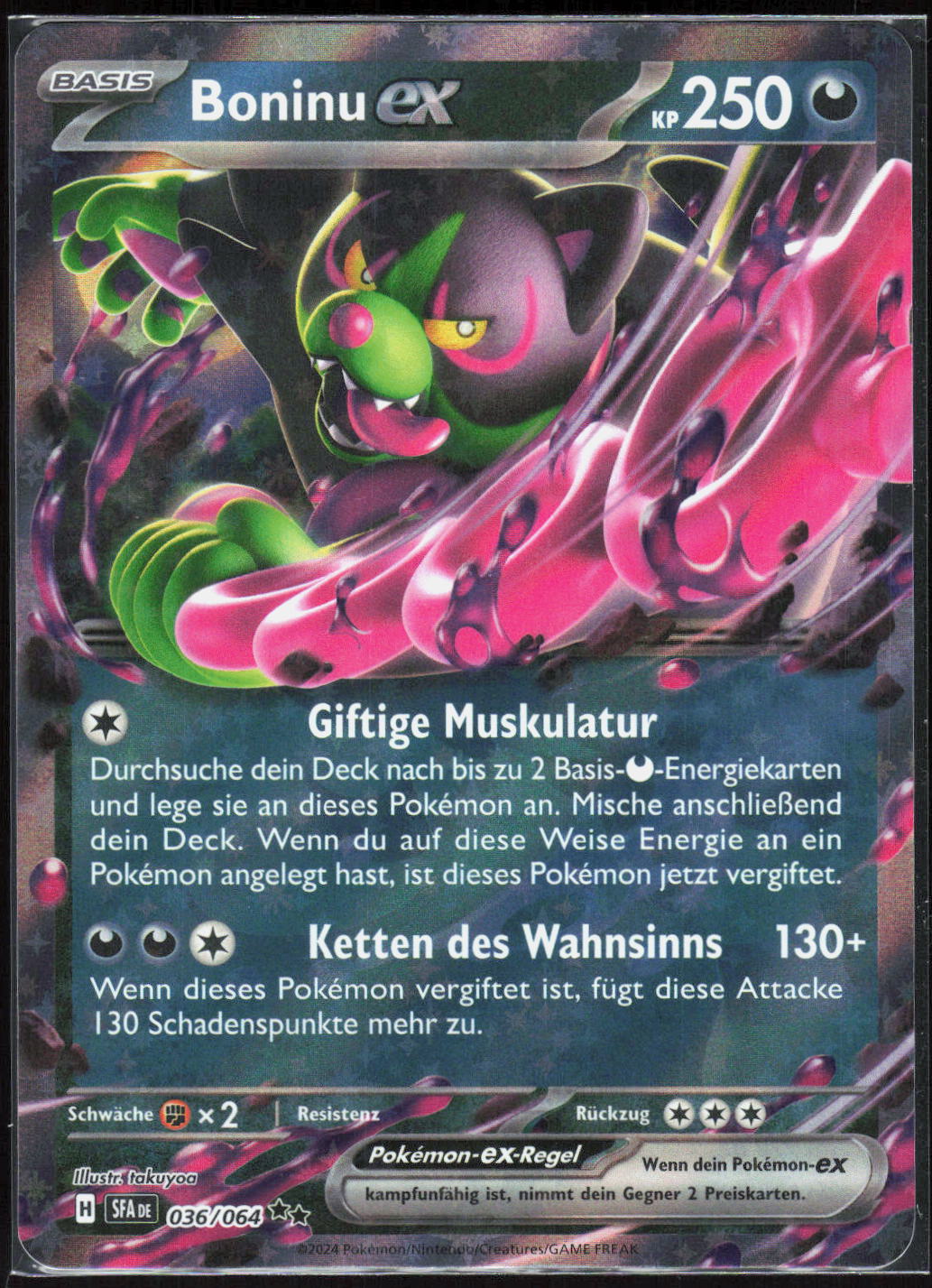 Pokemon TCG Boninu-ex Nebel der Sagen 036 NM Doppelselten