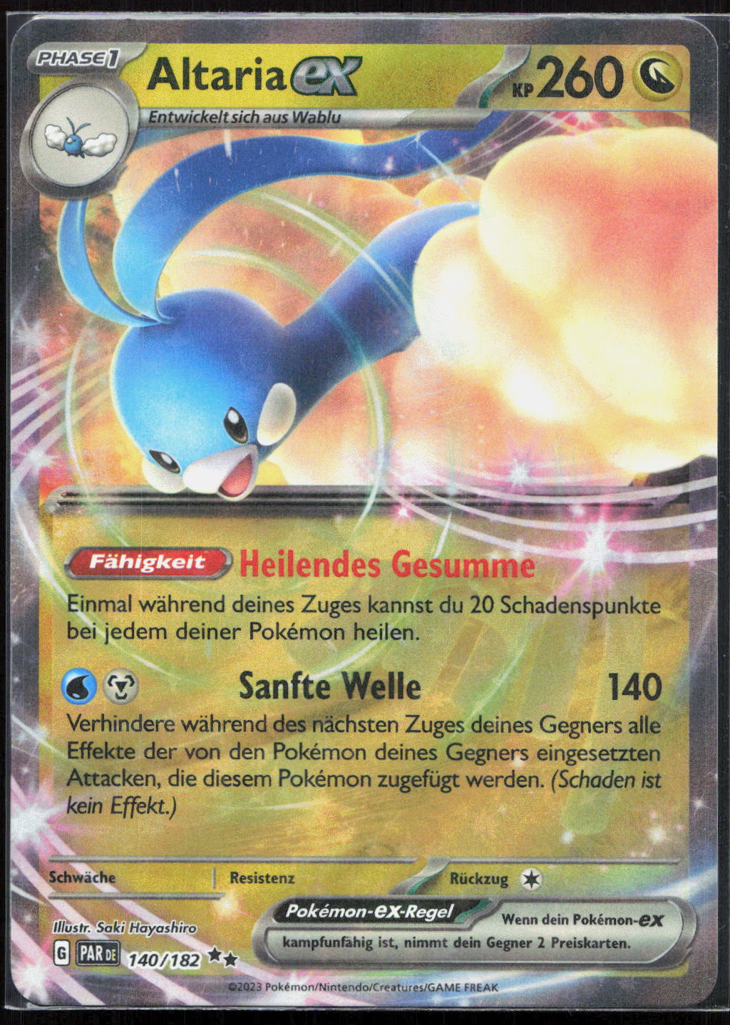 Pokemon TCG Altaria-ex Paradoxrift sv 140 NM