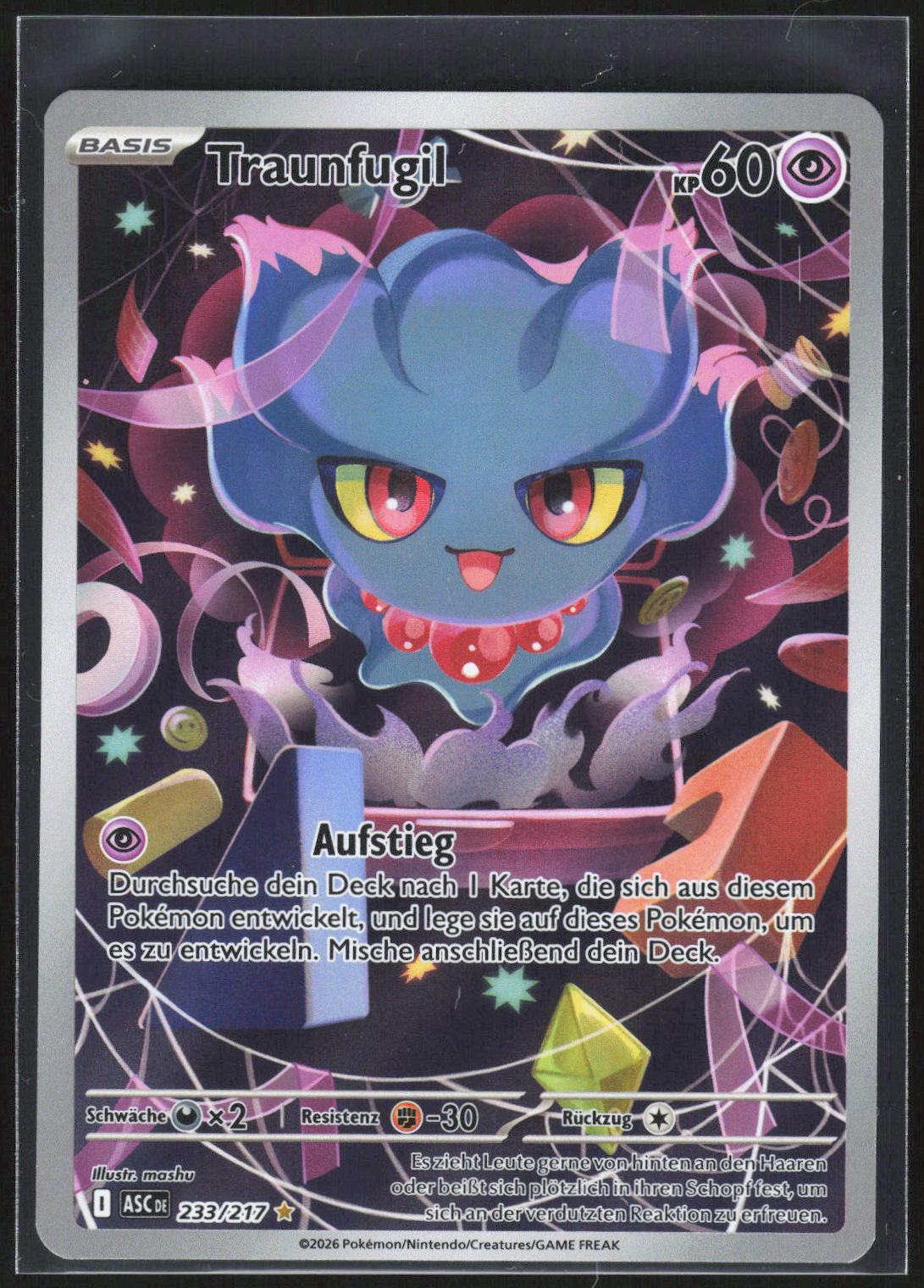 Pokemon TCG Traunfugil Erhabene Helden 233 NM Selten, Illustration