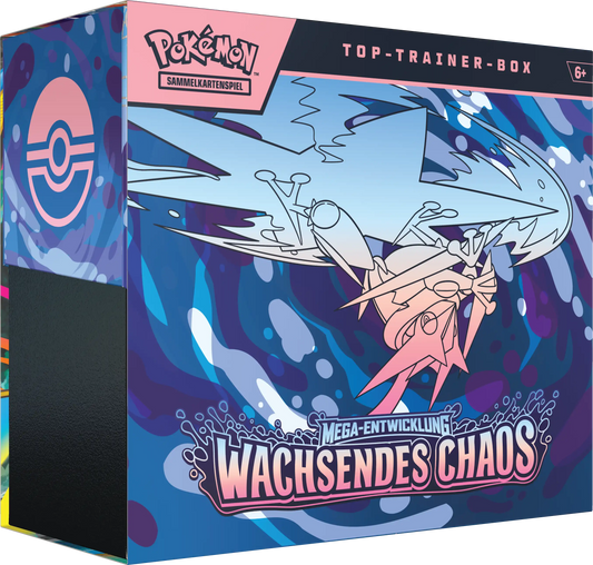 Pokemon Wachsendes Chaos Top Trainer Box Deutsch